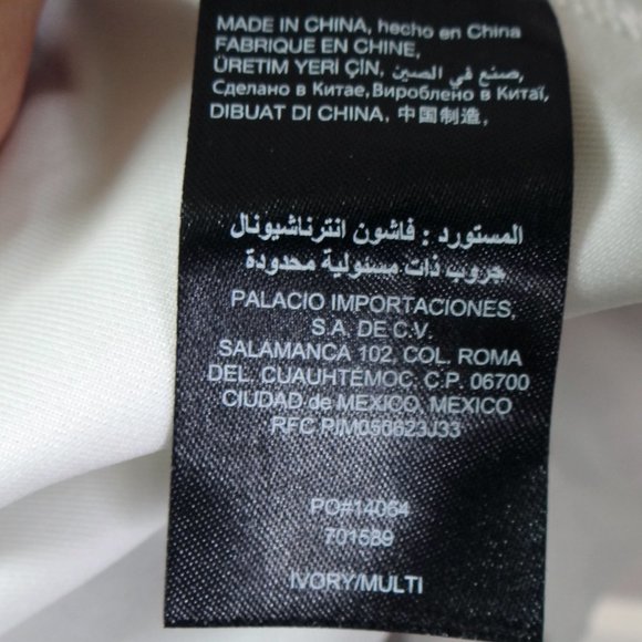 bebe Woman's Floral Faux Wrap dress size 6 Ivory/ Multi colored NEW - Picture 10 of 14